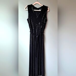 Donna Ricco Sequin belted jumpsuit size 14